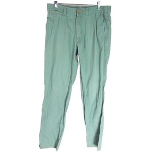 J. McLaughlin Green Straight Leg Chino Pants